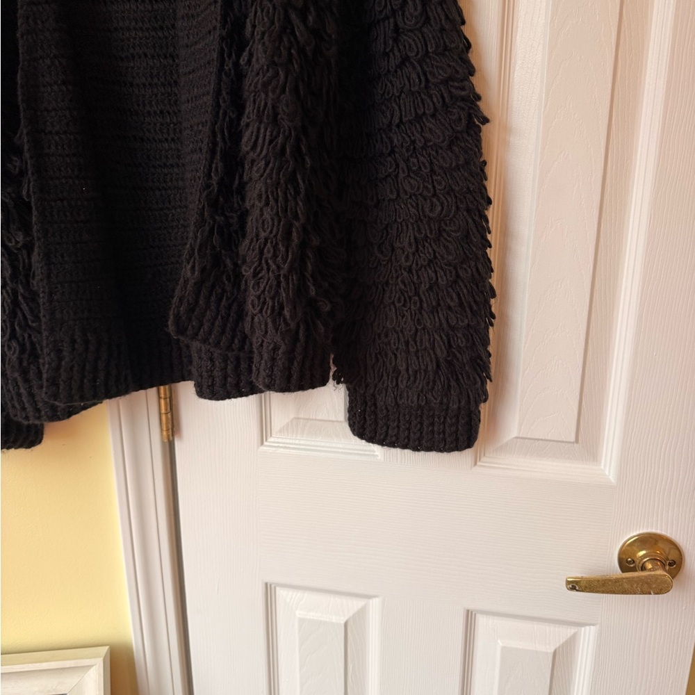 Universal Thread Black Loop Knit Cardigan - image 3